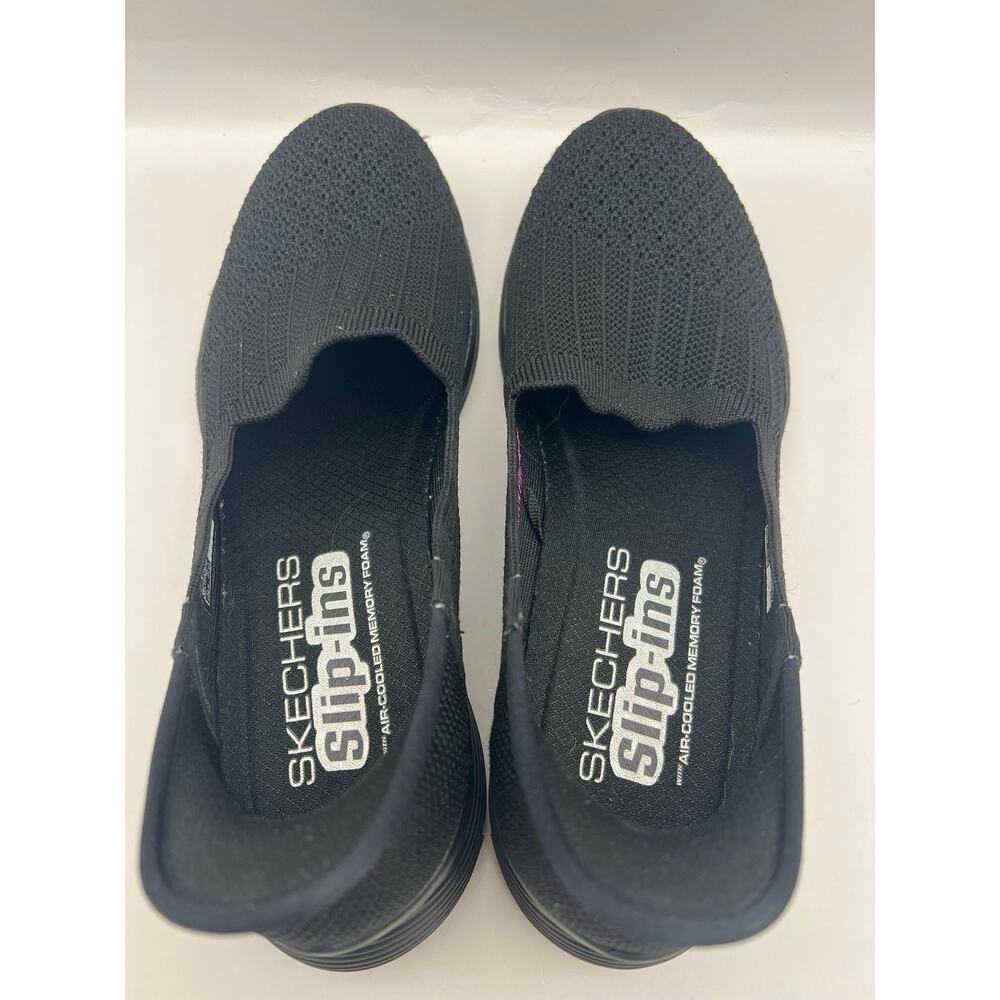 Skechers Hands Free Slip Ins Seager Believe It Black Shoes Women Size 7.5 - Picture 7 of 9